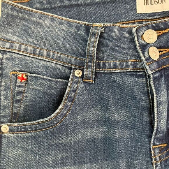 Hudson Signature Midrise Boot Cut Back Flap Jeans - Women’s US 26 - Picture 4 of 9